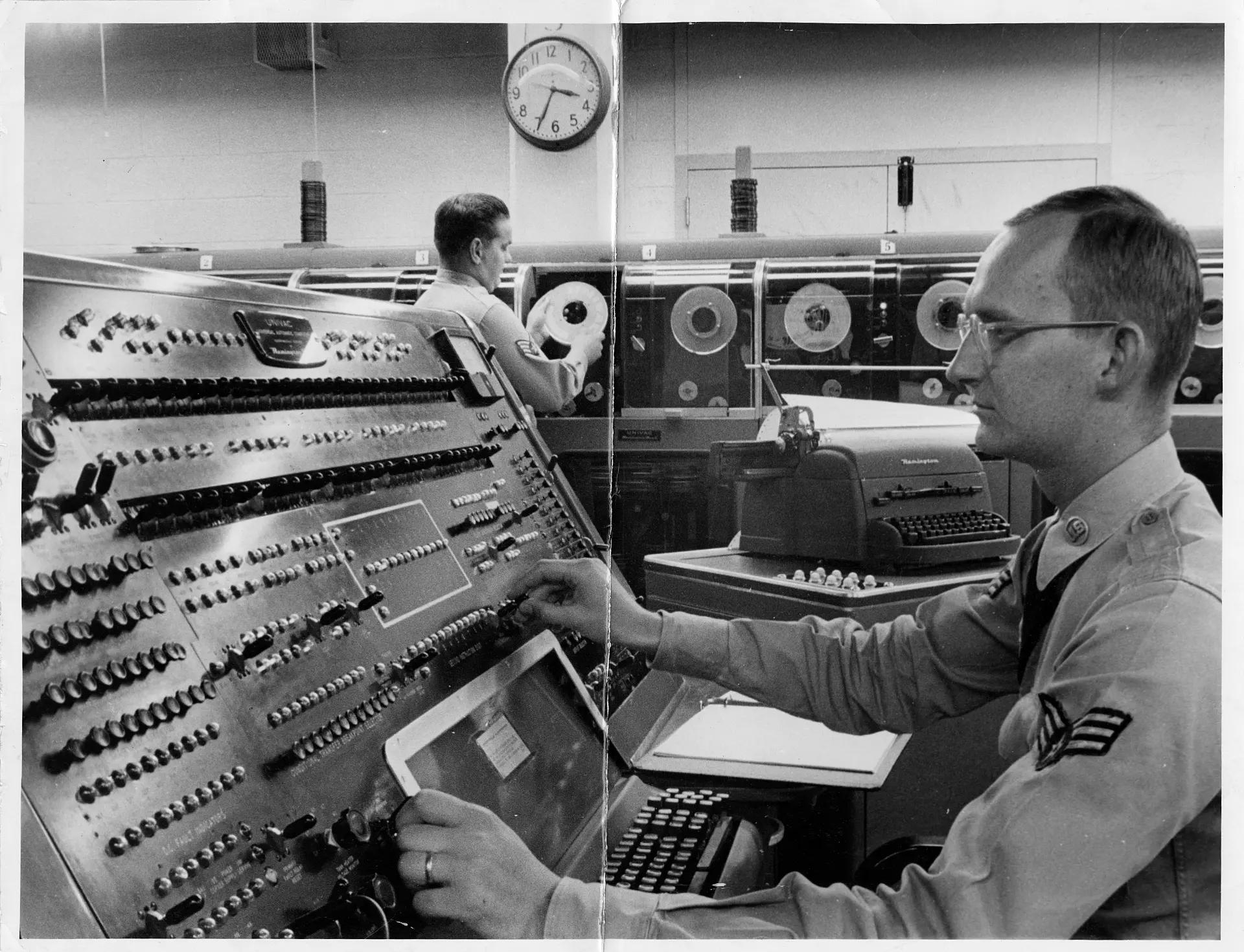specialists operating a UNIVAC