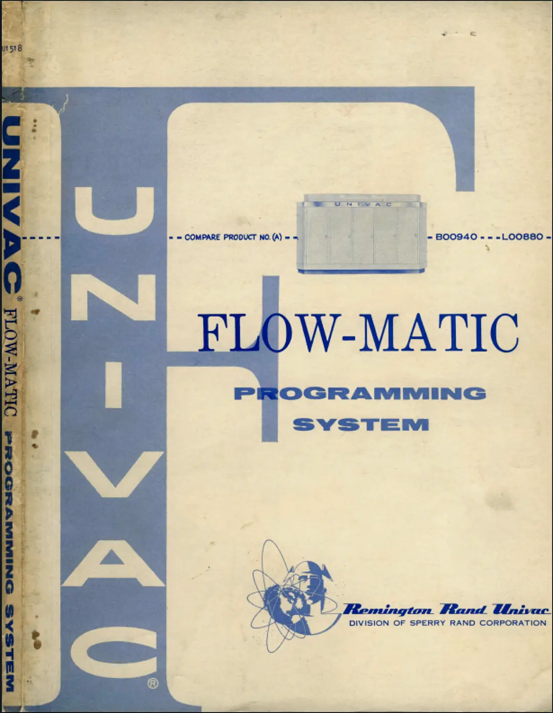 Cover of the FLOW-MATIC programming system manual