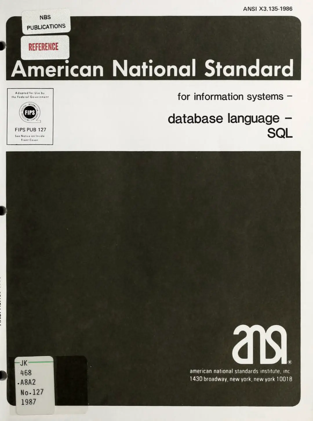 Federal Information Processing Standards Publication (1986)