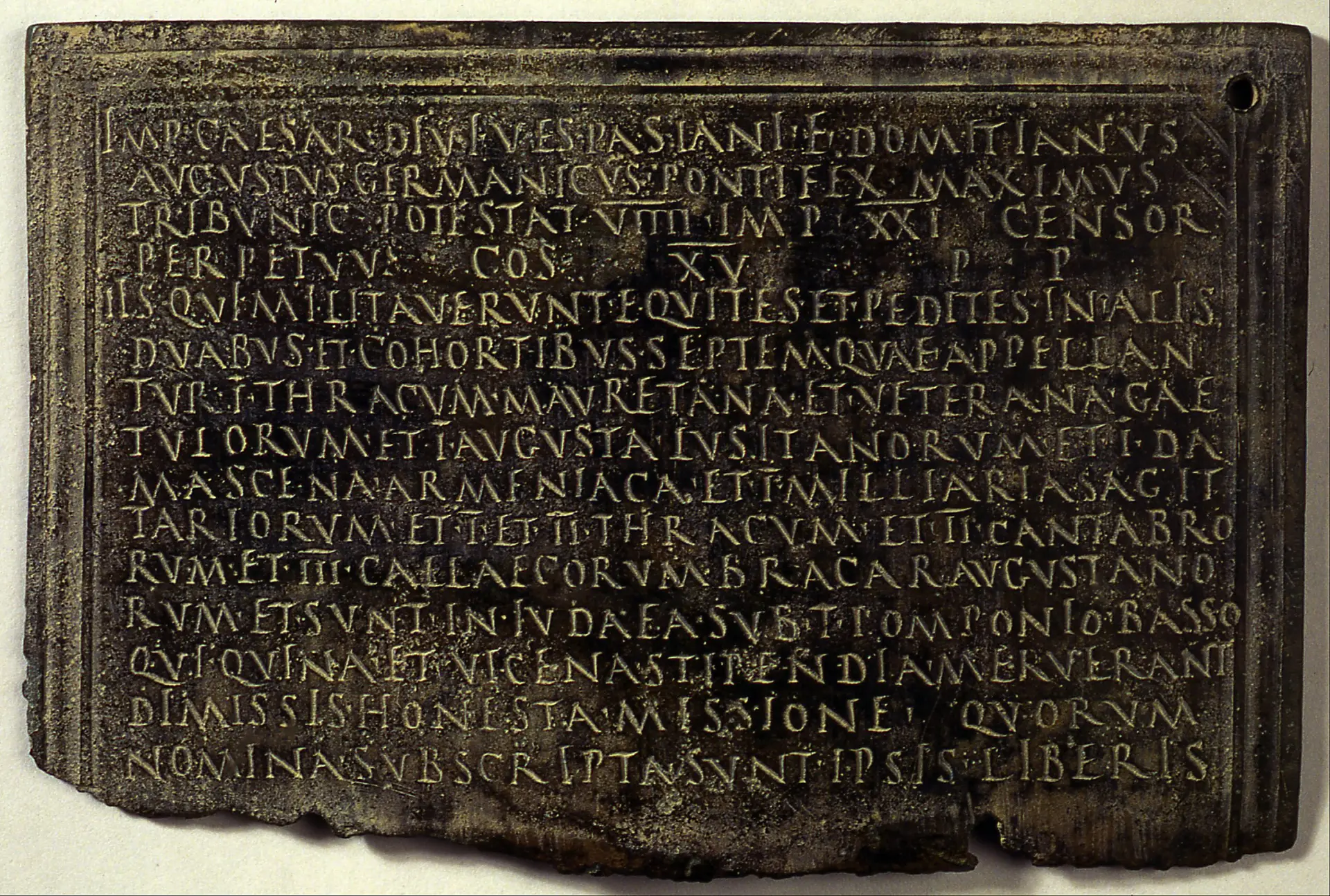 Roman military diploma
